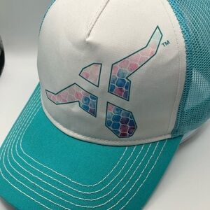 Wrangler 20X Aqua and White Mesh Trucker Hat NWOT